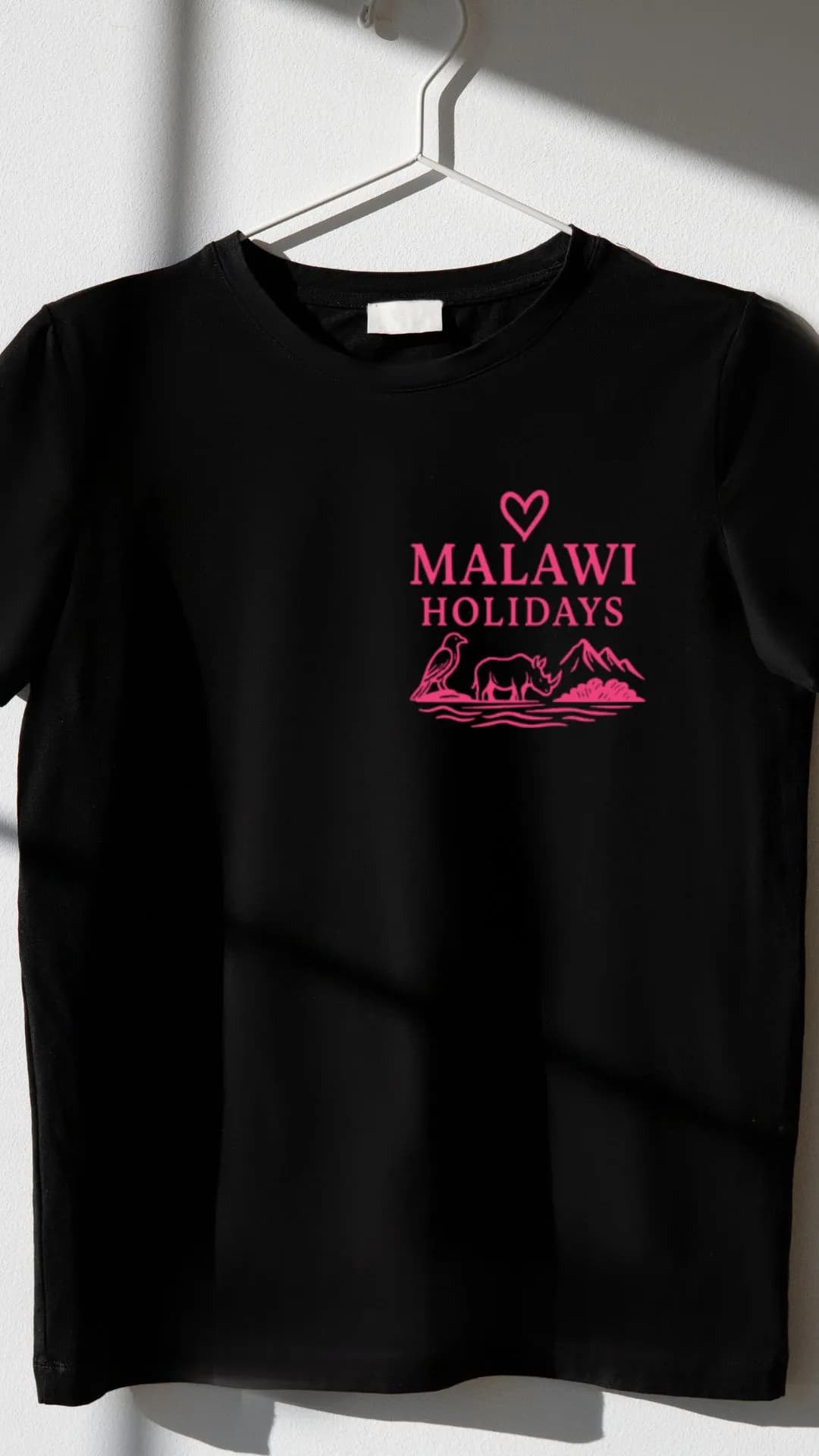Malawi Holidays black tee product post