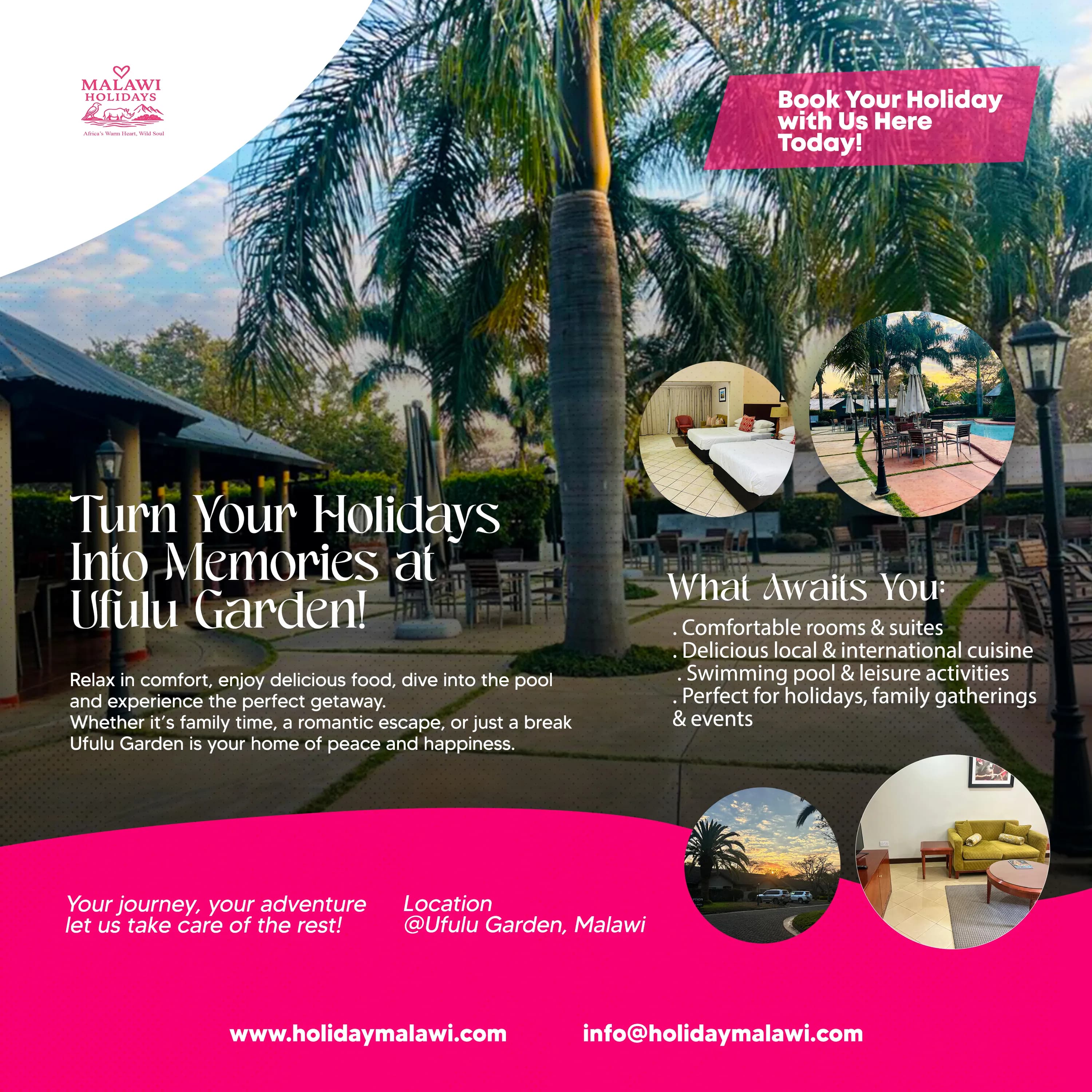 Malawi Holidays post about Mufu Garden